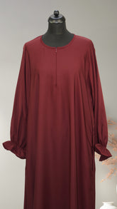 Classic Elastic Sleeve Abaya